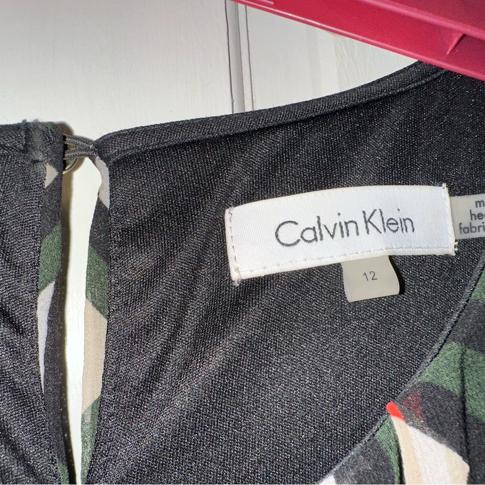 Calvin Klein Geometric Maxi Dress, Size 12 - Picture 11 of 14
